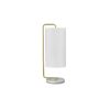 Lighting, 20"H, Table Lamp, White Marble, Ivory / Cream Shade, Contemporary