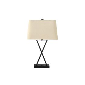 Lighting, 25H, Table Lamp, Usb Port Included, Black