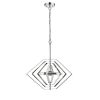 LUNA Contemporary 2 Light Chrome Ceiling Pendant 20" Wide