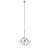 LUNA Contemporary 2 Light Chrome Ceiling Pendant 20" Wide