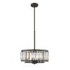 ELLIE Contemporary 6 Light  Rubbed Bronze Ceiling Pendant 16" Wide