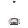 ELLIE Contemporary 6 Light  Rubbed Bronze Ceiling Pendant 16" Wide