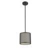 JULIANA Transitional 1 Light Rubbed Bronze Mini Ceiling Pendant 8" Wide