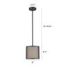 JULIANA Transitional 1 Light Rubbed Bronze Mini Ceiling Pendant 8" Wide