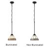 Belle Mission-Style 1 Light Blackish-Bronze Finish Mini Pendant Ceiling Fixture
