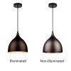 Walter Industrial 1 Light Textured Black Mini Pendant Ceiling Fixture 10" Wide