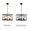 CHLOE Lighting IRONCLAD Industrial-Style Oil Rubbed Bronze 5 Light Large Pendant 23" Wide