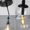 CHLOE Lighting TILIAN Transitional Matt Black 1 Light Ceiling Pendant 12" Wide