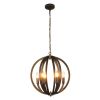 IRONCLAD Industrial 6 Light Bronze Ceiling Pendant 18" Wide