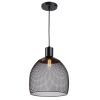IRONCLAD Industrial 1 Light Textured Black Mini Ceiling Pendant 11.5" Wide