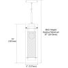 1LT Incandescent Pendant,  AGB with CLR/FR Glass