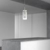 1LT Metal and Glass Pendant
