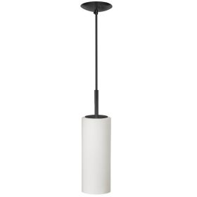 1LT Incandescent Pendant, MB, WH Glass