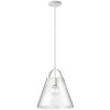 1LT Incandescent Pendant, MW, Clear Glass