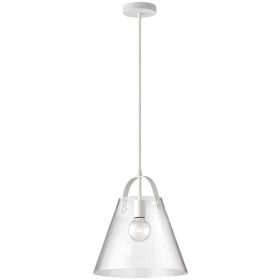 1LT Incandescent Pendant, MW, Clear Glass