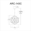 3LT Incandescent Chandelier, WH/VB
