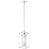 1LT Pendant, Rectangular Metal Frame,Frosted Gls