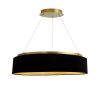 34W Chandelier, AGB, BLK Shade