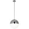 3LT Halogen Pendant, PC, WH Opal Glass