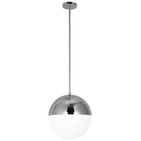 3LT Halogen Pendant, PC, WH Opal Glass