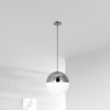 3LT Halogen Pendant, PC, WH Opal Glass