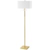 2LT Incandescent Floor Lamp, AGB, WH Shade