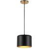1LT Incand Pendant,  AGB, MB&GLD Shade