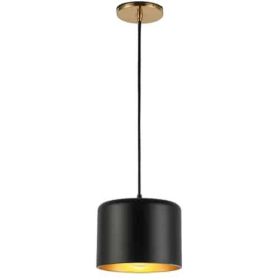1LT Incand Pendant,  AGB, MB&GLD Shade