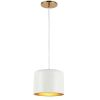 1LT Incand Pendant,  AGB, MW&GLD Shade