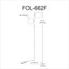 2LT Incandescent Floor Lamp, MB, WH Opal Glass