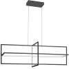 55W Horiz Chandelier MB, WH Acrylic Diffuser