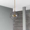 4LT Pendant, Vintage Bronze & Matte Black Finish