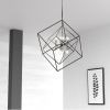 8LT Pendant, Polished Chrome & Matte Black Finish