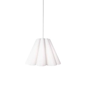 1LT Kendra Pendant JTone Wht,Small Polished Chrome