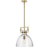 1LT Pendant, Aged Brass Finish