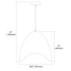 1LT Steel Pendant, Black Finish