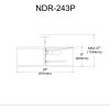 4LT Notched Drum Pendant BK, WH Shade & Diffuser