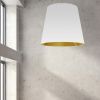 1LT Oversized Drum Pendant X-Large, WH/GLD Shade