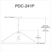 1LT Incandescent Pendant, MB & MW