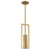1LT Halogen Pendant, Aged Brass