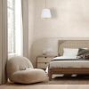 4 LT Incandescent Pendant, AGB, WH fabric shade
