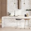 1LT Incand Pendant, AGB, CLR Fluted Glass