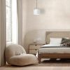 1LT Incandescent Pendant, BK, WH Shade