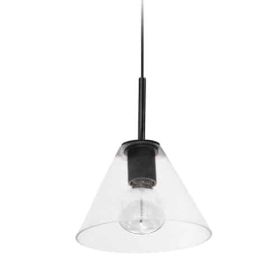 1LT Pendant, MB, CLR Glass