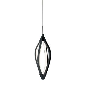 15W Pendant, MB, WH Acrylic Diffuser
