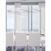 53W Horizontal Pendant, Satin Chrome Finish