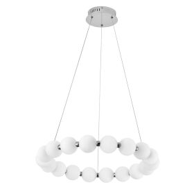24W Chandelier, PC, WH Acrylic Diffuser