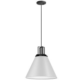 1LT Incandescent Pendant,  MW, MB Accent