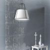1LT Trapezoid Pendant, MB with WH Shade