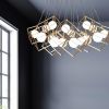 16LT Halogen Pendant,  GLD with WH Glass